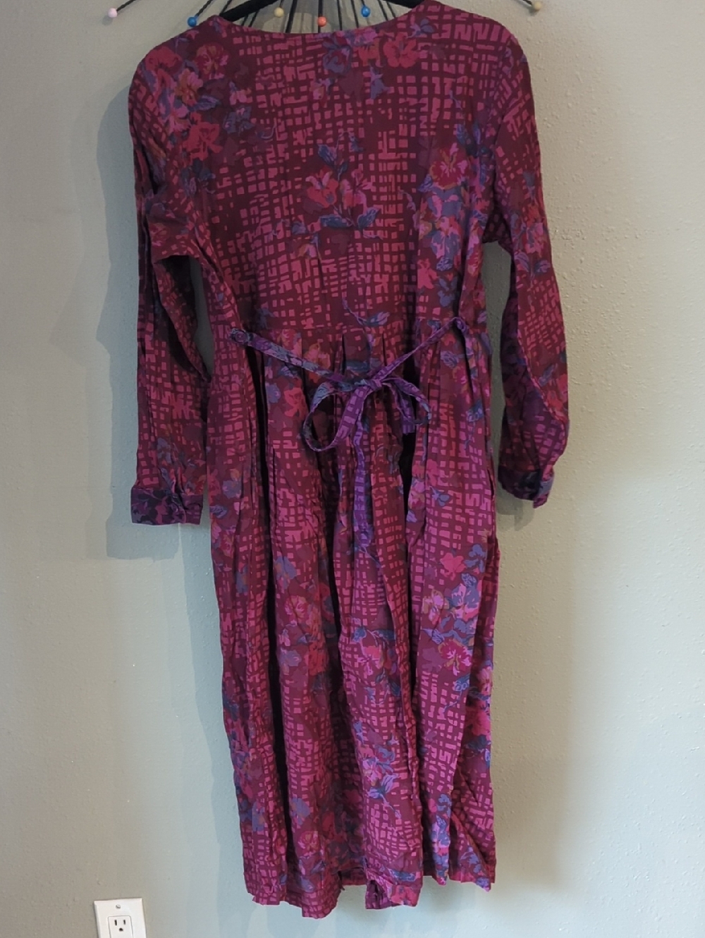 April Cornell Prairie Dress Modest Cottagecore Button Down Floral Pockets - Picture 11 of 13
